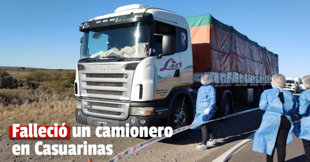 Encontraron una persona sin vida en el interior de un camión