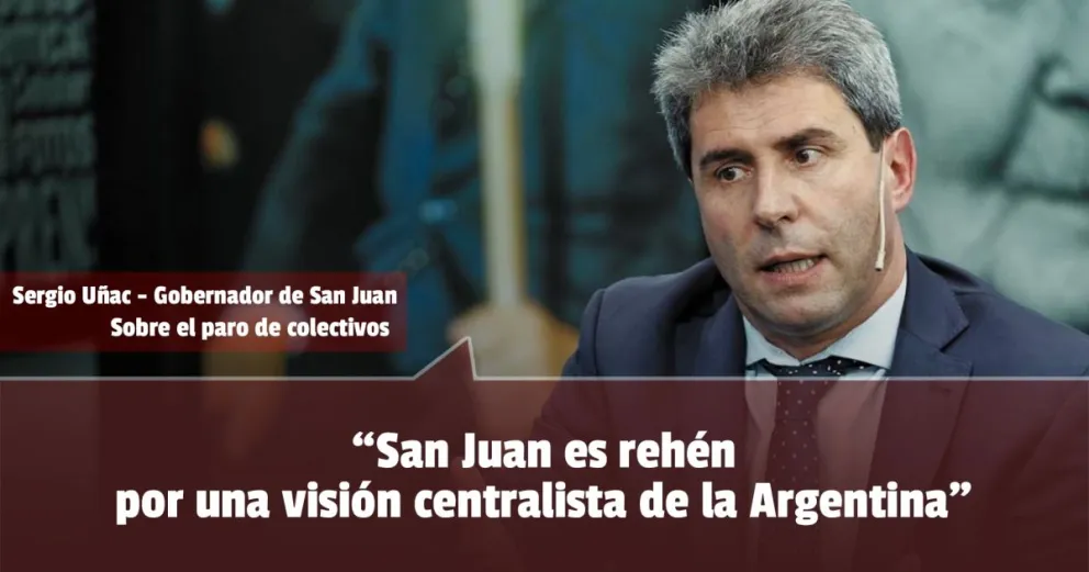 Tras el paro de transporte, Uñac afirmó que presentarán un proyecto de ley de distribución federal de fondos