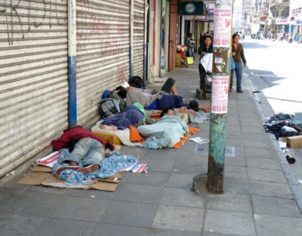 Preocupa la gran cantidad de personas en situación de calle
