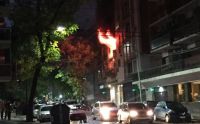 Incendio en un edificio de Belgrano deja un muerto y tres heridos, entre ellos, el hijo de Pettinato