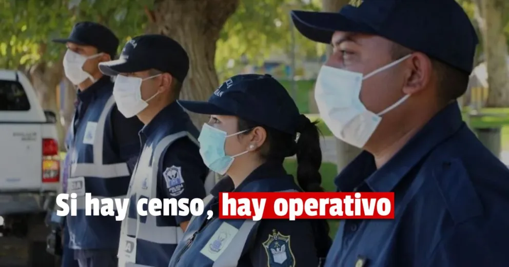 Así será el operativo policial durante el Censo 2022
