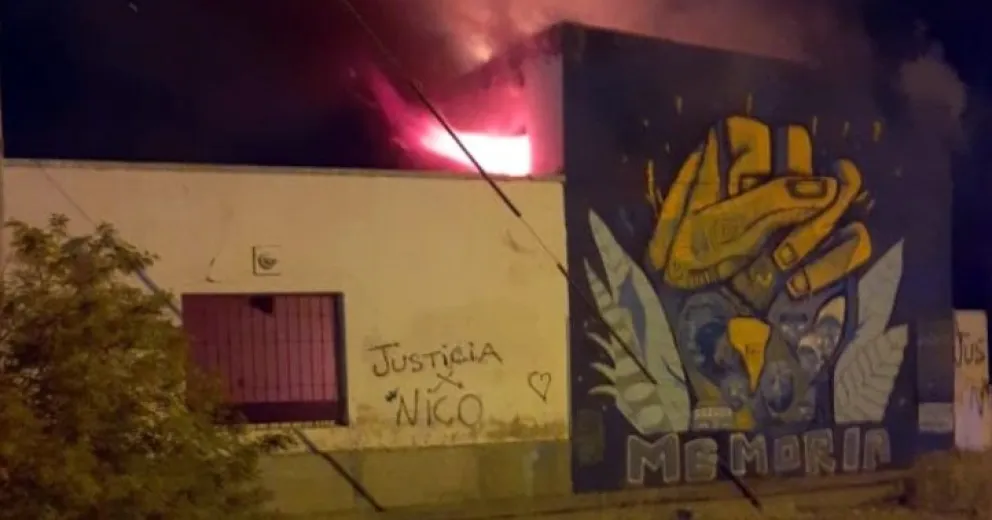 San Antonio: Se incendió el ex club Racing y habría sido intencional