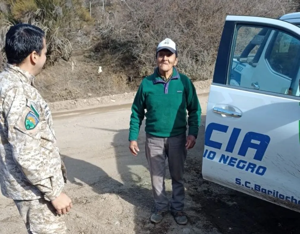 La Brigada Rural encontró a un hombre que había desaparecido