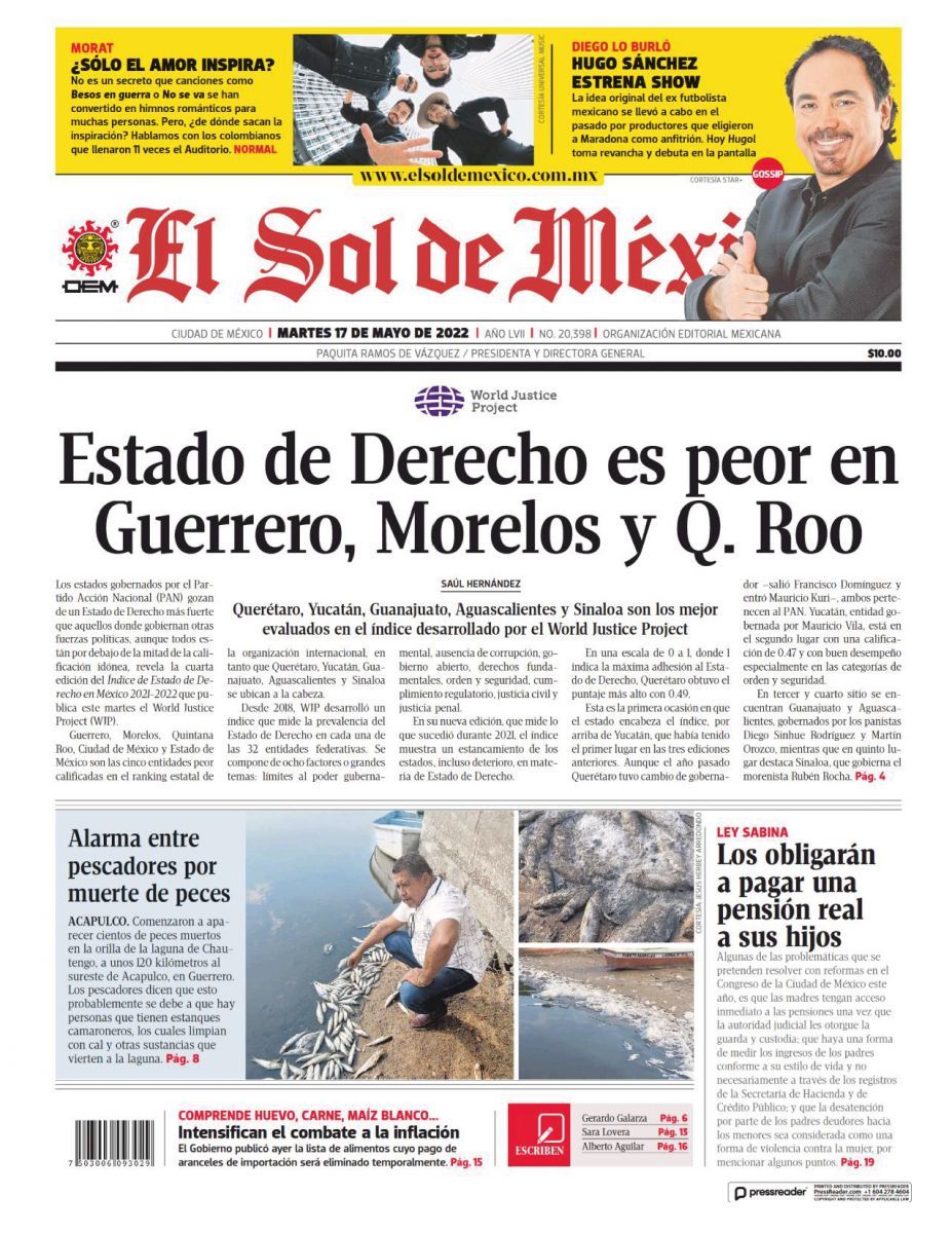 Portadas de los principales diarios nacionales de México | Tus Buenas  Noticias