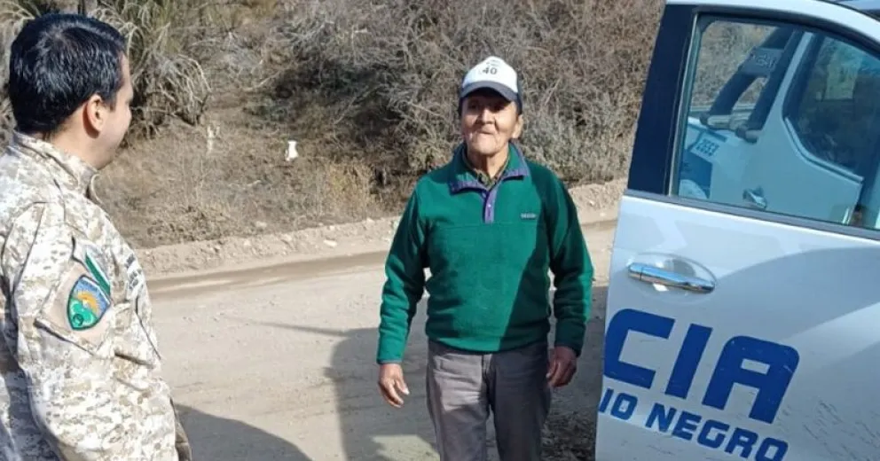 Encontraron a un hombre que se había perdido en un barrio del Alto
