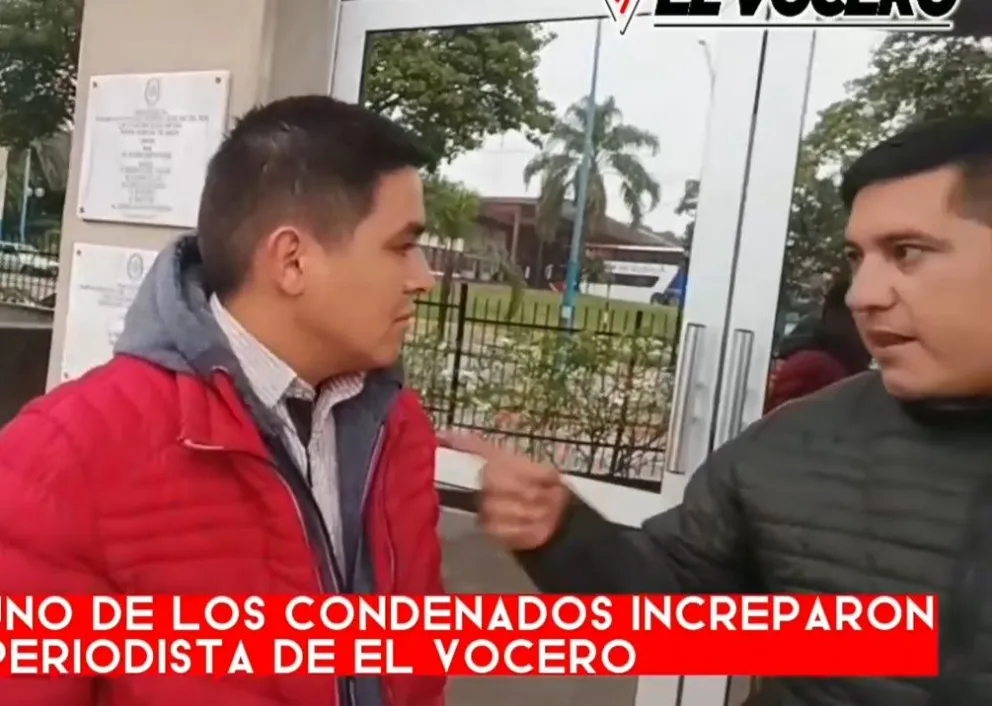 Periodista fue increpado por familiares de los homicidas de Esteban Elías