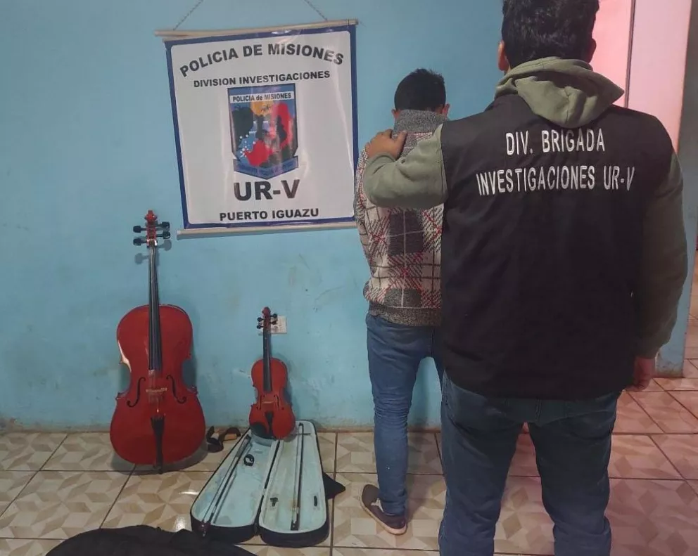 Eldorado-Iguazú: dos jóvenes demorados por el robo de garrafas e instrumentos musicales 